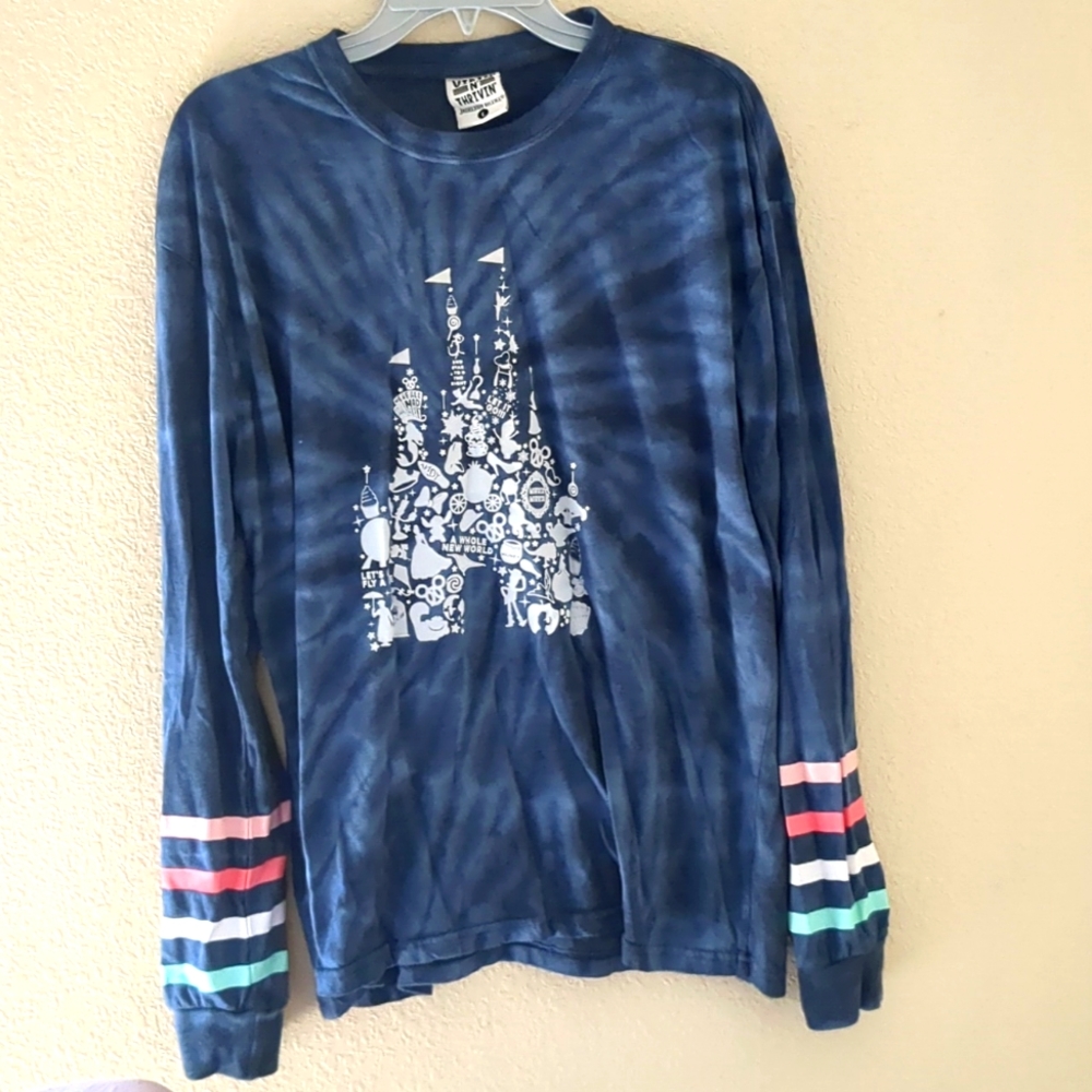 Jadelyn Brooke Tie Dye Disney Inspired Long Sleeve Tshirt